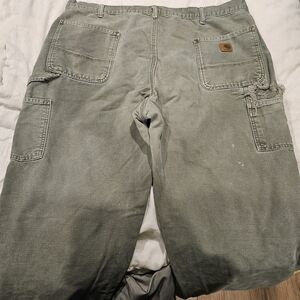 Carhatt Men's Heavyweight Green Work Pants Size 44